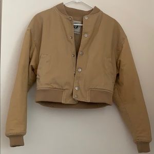 Tan Bomber Jacket